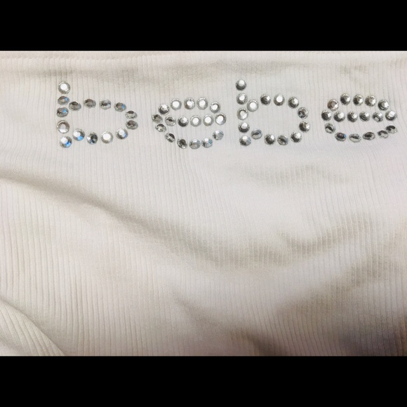 Bebe rhinestone logo T-shirt & zuma pant L - Picture 7 of 8